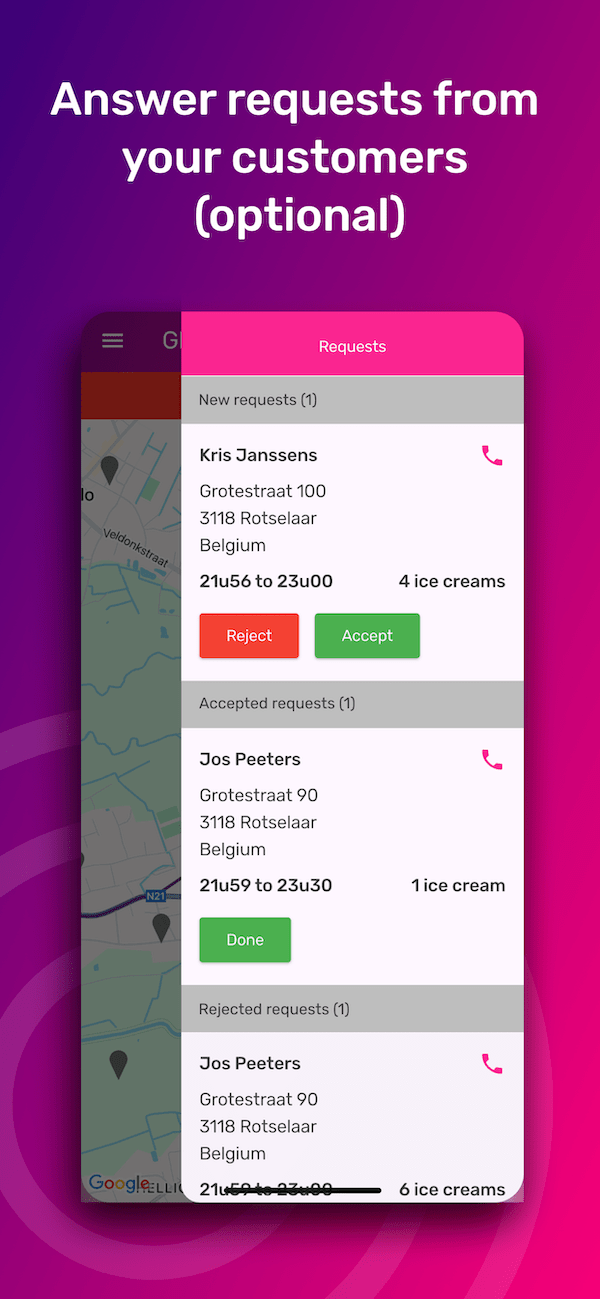 Answer calls from your customers