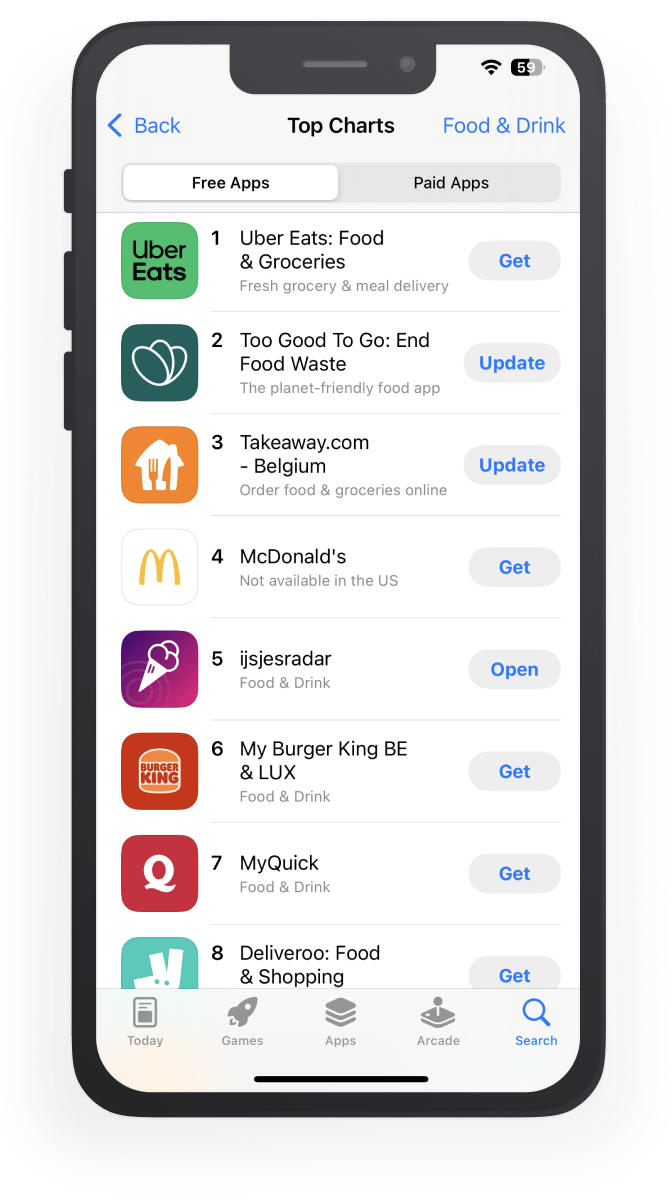 ice cream truck app in the App Store