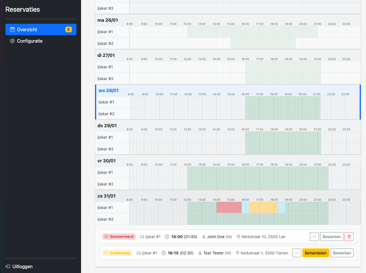 Management interface overview